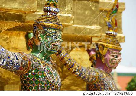 Gian from the famous emerald temple, Bangkok Gian from the famous emerald temple, Bangkok 27728699