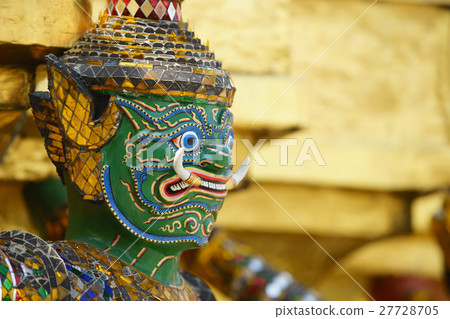 Gian from the famous emerald temple, Bangkok Gian from the famous emerald temple, Bangkok 27728705