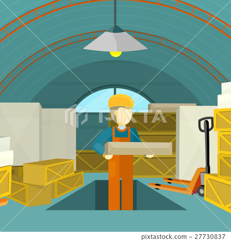 Warehouse Interior Banner 27730837