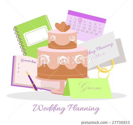Wedding Planning Vector Concept in Flat Design Wedding Planning Vector Concept in Flat Design 27730853