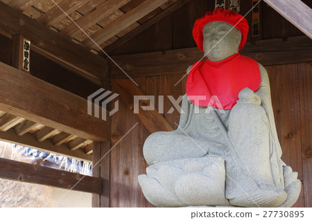 Shinshu's cultural asset masterpiece Moriya Sadaharu's Ishida and Futanari Jizo Bosatsu statue left bird's eye view (Iijima cho Sanchoin) 27730895
