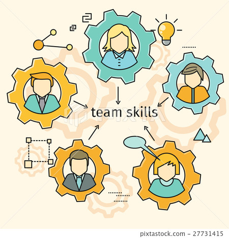 Team Skills Banner. Avatar in Gear. Team Skills Banner. Avatar in Gear. 27731415