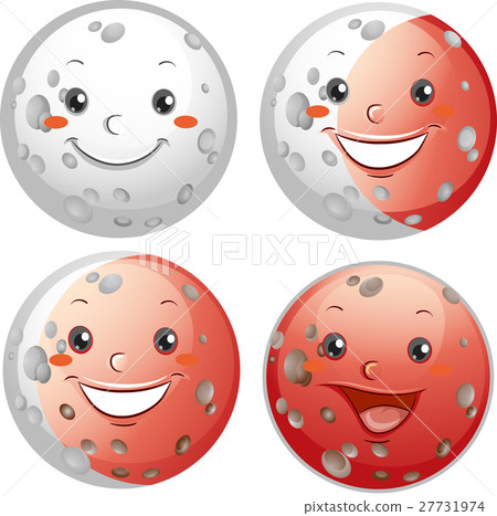 Moon Lunar Eclipse Mascots 27731974