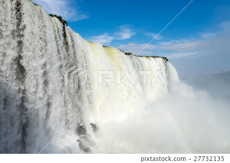 Cataratas waterfalls from bottom with some rocks Cataratas waterfalls from bottom with some rocks 27732135