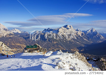 Panoramic view of Dolomites mountains 27734042