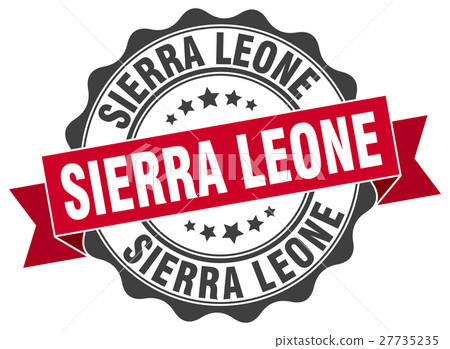Sierra Leone round ribbon seal 27735235