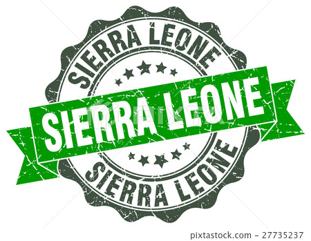 Sierra Leone round ribbon seal 27735237