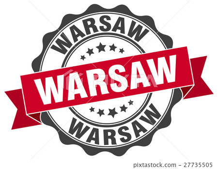 Warsaw round ribbon seal - Stock Illustration [27735505] - PIXTA