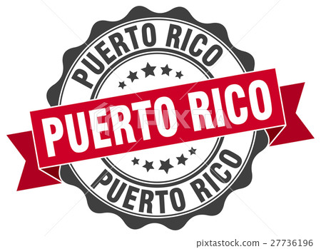 Puerto Rico round ribbon seal 27736196