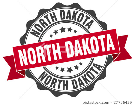 North Dakota round ribbon seal 27736439