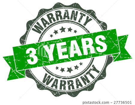 3 years warranty stamp. sign. seal 27736501