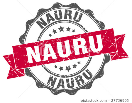 Nauru round ribbon seal Nauru round ribbon seal 27736905