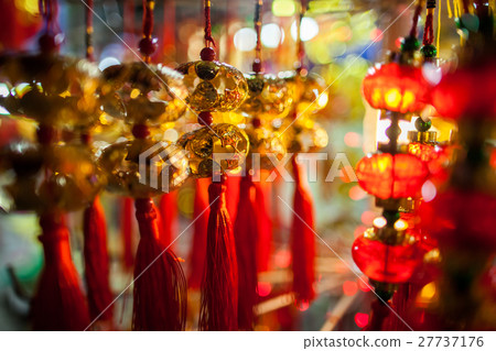 lucky lantern decoration lunar new year in Asia lucky lantern decoration lunar new year in Asia 27737176