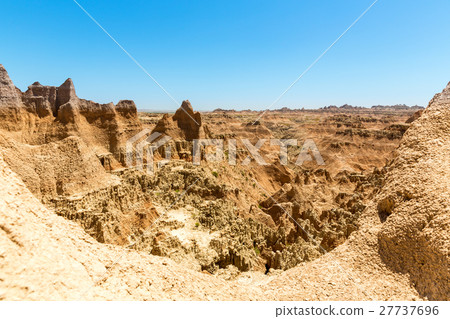 Scenic view of Rock formations in sunny day Scenic view of Rock formations in sunny day 27737696
