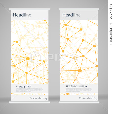 Brochure cover design. Abstract roll up. Modern 27738185