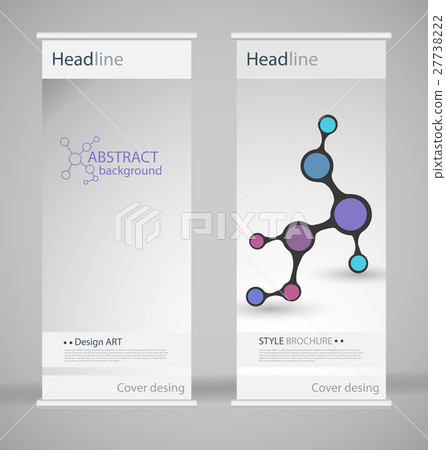 Brochure cover design. Abstract roll up. Modern 27738222