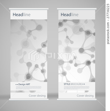 Brochure cover design. Abstract roll up. Modern 27738223