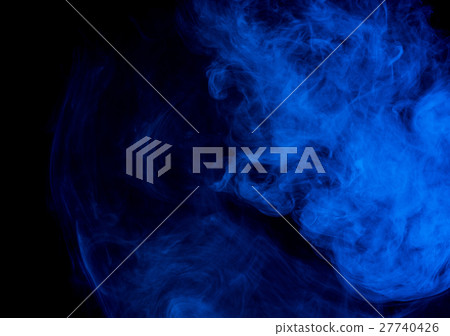 Abstract blue smoke Weipa 27740426