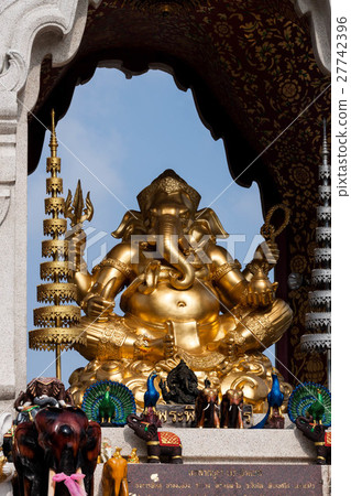 A statue of Ganesha to be settled in front of Isetan department store in Bangkok A statue of Ganesha to be settled in front of Isetan department store in Bangkok 27742396