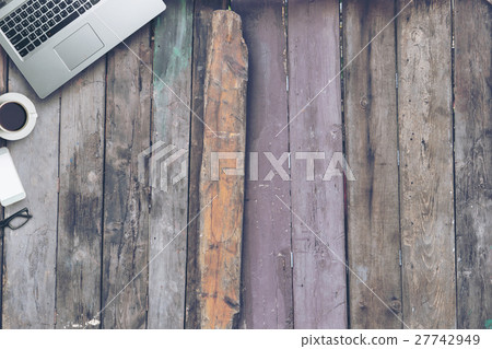 Top view of Business still life  27742949