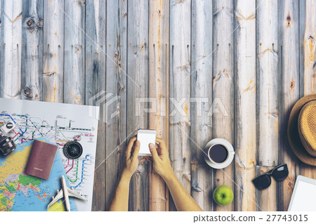 Concept of hipster travel traveler travelling Concept of hipster travel traveler travelling 27743015