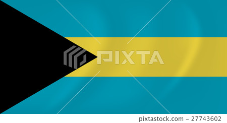 Bahamas waving flag 27743602