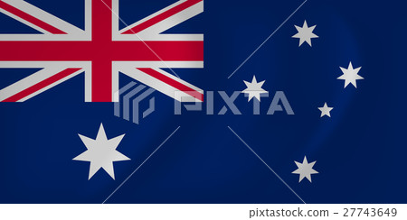 Australia waving flag Australia waving flag 27743649