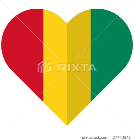 Guinea flat heart flag 27743841