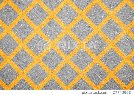 Criss cross line on the street, no parking area Criss cross line on the street, no parking area 27743968