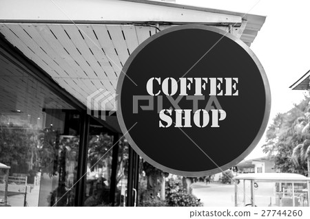 Coffee shop sign board Coffee shop sign board 27744260