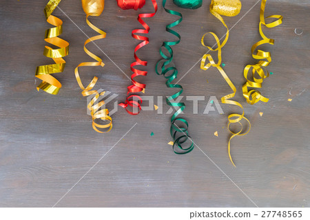 Carnaval decorations on dark wooden background Carnaval decorations on dark wooden background 27748565