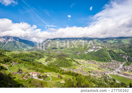 Swiss village in valley near Reichenbach Swiss village in valley near Reichenbach 27750162