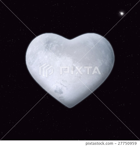 Heart Shape Moon 27750959