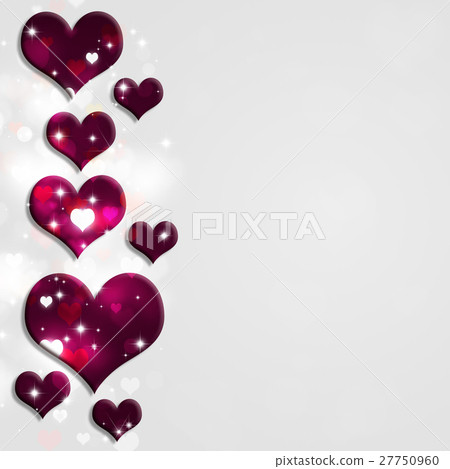 Red Valentine Hearts 27750960