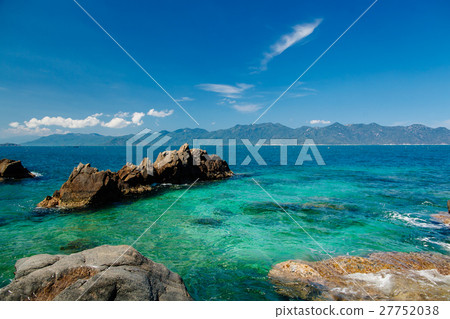 picturesque blue ocean lagoon 27752038