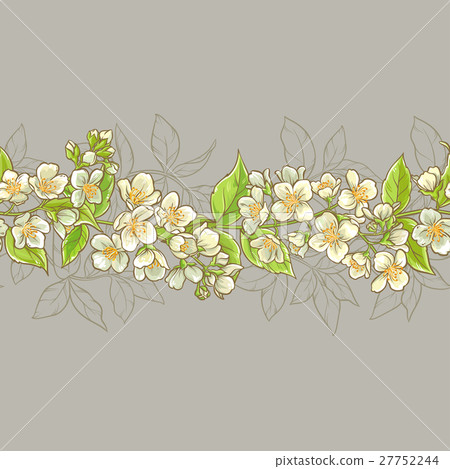 jasmine seamless pattern 27752244