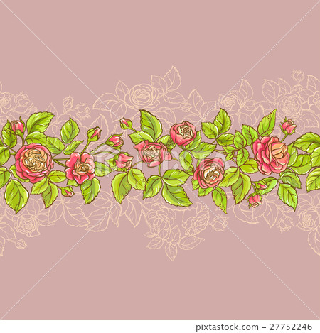 rose vector pattern 27752246