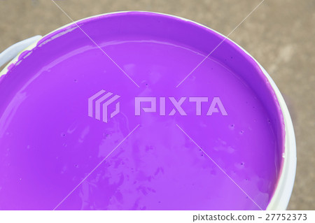 purple acrylic color in paint bucket purple acrylic color in paint bucket 27752373
