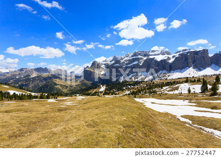 Italian dolomites landscape. Sella group Italian dolomites landscape. Sella group 27752447