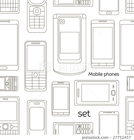 Mobile phones set pattern 27752457