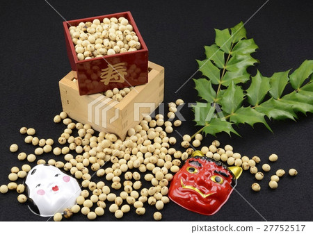 Soybean with roasted soda, two bamboos, ogre and fuku 27752517