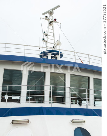 Navigational radar on the roof of the cabin the Navigational radar on the roof of the cabin the 27752521