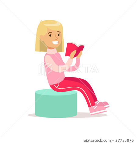 Happy Girl In Classic Girly Color Clothes Smiling 27753076