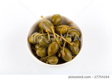 Bowl of canned capers 27754164