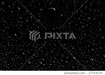 Water drops on the glass 27754174