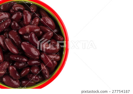Red kidney beans in a dish  27754187