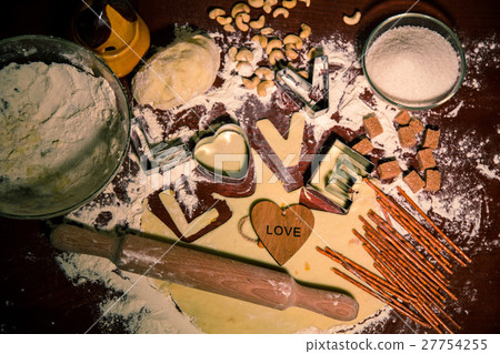 Heart shaped cookies for Valentine Heart shaped cookies for Valentine 27754255