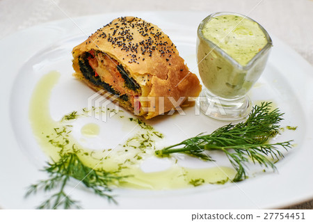 traditional strudel of salmon 27754451