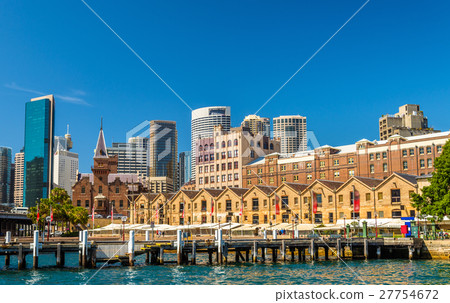Old warehouses at Campbell's Cove Jetty in Sydney Old warehouses at Campbell's Cove Jetty in Sydney 27754672