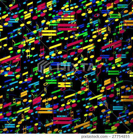 3d illustration of musical notes 3d illustration of musical notes 27754855